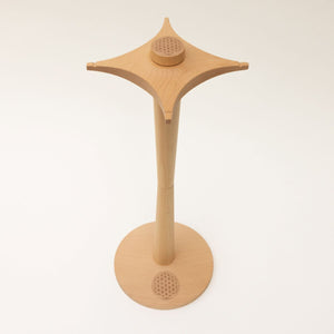 Koshi Chime Stand Premium for 4 Wind Chimes - Flower of Life - Gaiachimes