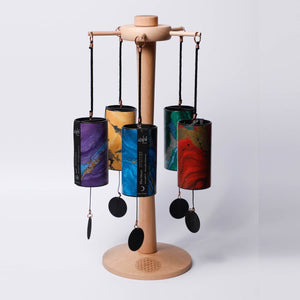 Zenmotion Spin Rotating Chime Stand 5 Chimes - Gaiachimes