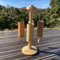 Image for Koshi Earth Symphony Set of 4 Chimes + Zenmotion Stand. Made in France