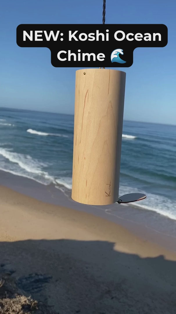 Koshi Ocean chime in maple, video with the original Earth Symphony sound