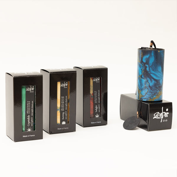 Zaphir Chime Set of 4 with Zenmotion Spin Rotating Chime Stand -